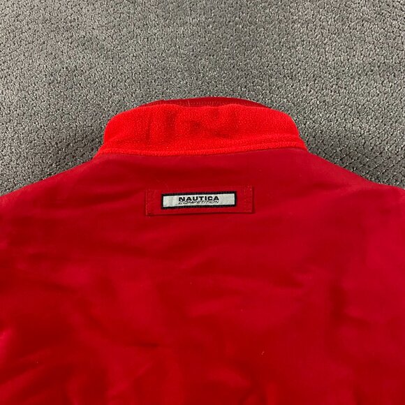 Vintage 90s Nautica Competition Sport Tech NST Fleece Jacket Men's XXL Spell Out - Picture 8 of 13